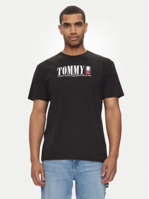 Tommy Jeans T-Shirt DNA Flag DM0DM18533 Czarny Regular Fit