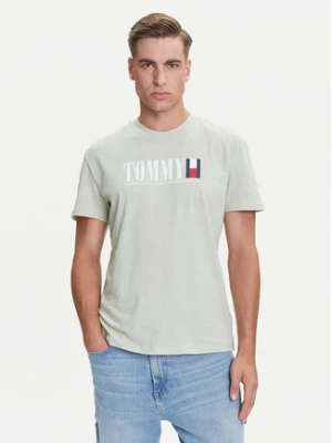 Zdjęcie produktu Tommy Jeans T-Shirt Dna Flag DM0DM21941 Zielony Regular Fit