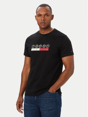 Tommy Jeans T-Shirt Dna Play DM0DM23715 Czarny Slim Fit