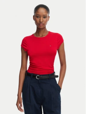 Tommy Jeans T-Shirt Draped DW0DW22802 Czerwony Slim Fit