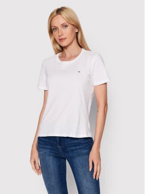 Tommy Jeans T-Shirt DW0DW14616 Biały Regular Fit