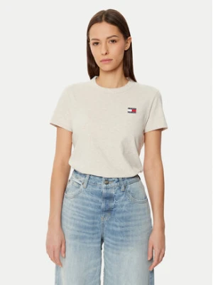 Tommy Jeans T-Shirt DW0DW20153 Beżowy Regular Fit