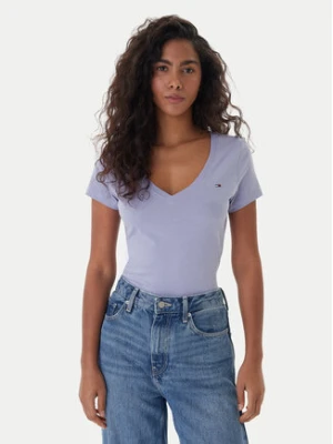 Tommy Jeans T-Shirt DW0DW20458 Niebieski Slim Fit
