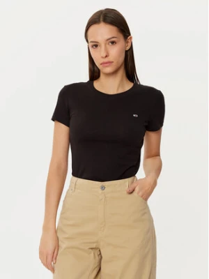 Tommy Jeans T-Shirt DW0DW20459 Czarny Slim Fit