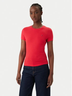 Tommy Jeans T-Shirt DW0DW20459 Czerwony Slim Fit