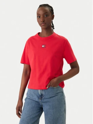 Tommy Jeans T-Shirt DW0DW22202 Czerwony Boxy Fit