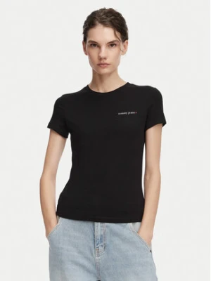 Tommy Jeans T-Shirt Ess Logo DW0DW23479 Czarny Slim Fit
