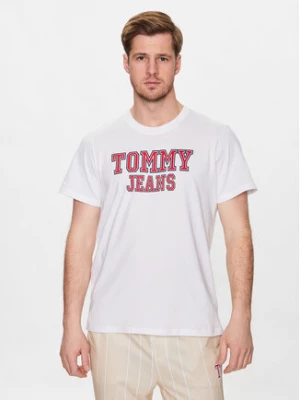 Tommy Jeans T-Shirt Essential DM0DM16405 Biały Regular Fit