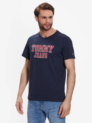 Tommy Jeans T-Shirt Essential DM0DM16405 Granatowy Regular Fit