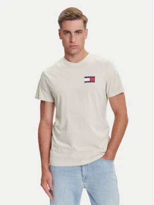 Tommy Jeans T-Shirt Essential DM0DM20740 Beżowy Slim Fit