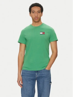 Tommy Jeans T-Shirt Essential DM0DM20740 Zielony Slim Fit