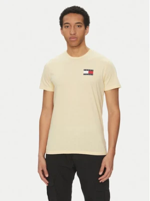 Tommy Jeans T-Shirt Essential DM0DM20740 Żółty Slim Fit