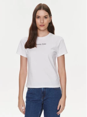 Tommy Jeans T-Shirt Essential DW0DW17359 Biały Regular Fit