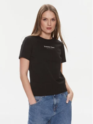 Tommy Jeans T-Shirt Essential DW0DW17359 Czarny Regular Fit
