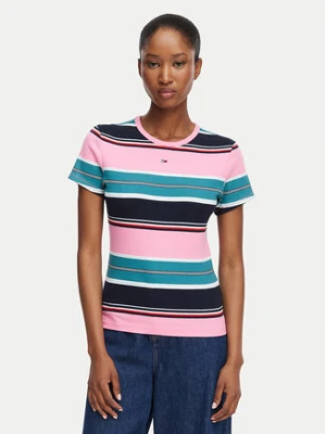 Tommy Jeans T-Shirt Essential DW0DW17383 Kolorowy Slim Fit