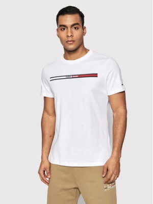 Tommy Jeans T-Shirt Essential Flag DM0DM13509 Biały Regular Fit