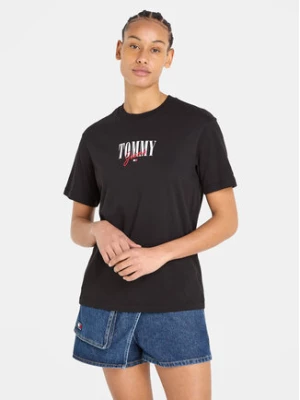 Tommy Jeans T-Shirt Essential Logo DW0DW16441 Czarny Relaxed Fit