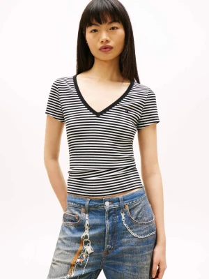 Tommy Jeans T-shirt ESSENTIAL | Slim Fit czarny
