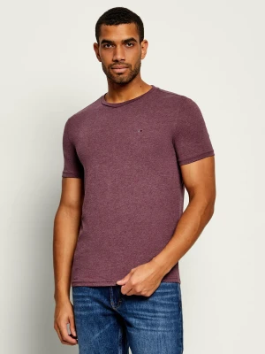 Tommy Jeans T-shirt | Extra slim fit bordowy