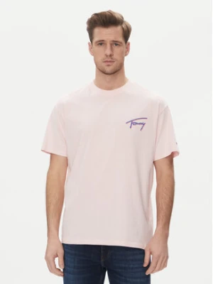 Tommy Jeans T-Shirt Faded Graphic DM0DM20768 Różowy Relaxed Fit