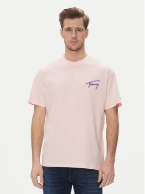 Tommy Jeans T-Shirt Faded Graphic DM0DM20768 Różowy Relaxed Fit