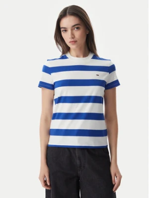 Tommy Jeans T-Shirt Flag DW0DW23801 Niebieski Regular Fit