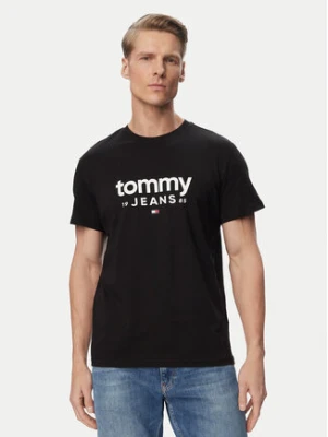 Tommy Jeans T-Shirt Graphic DM0DM23376 Czarny Slim Fit
