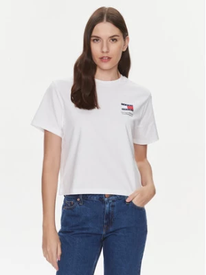 Tommy Jeans T-Shirt Graphic DW0DW17365 Biały Boxy Fit