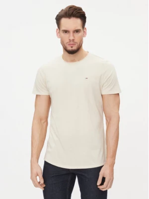 Tommy Jeans T-Shirt Jaspe DM0DM09586 Beżowy Slim Fit