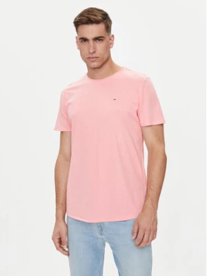 Tommy Jeans T-Shirt Jaspe DM0DM09586 Różowy Slim Fit