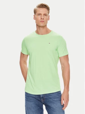 Tommy Jeans T-Shirt Jaspe DM0DM09586 Zielony Slim Fit