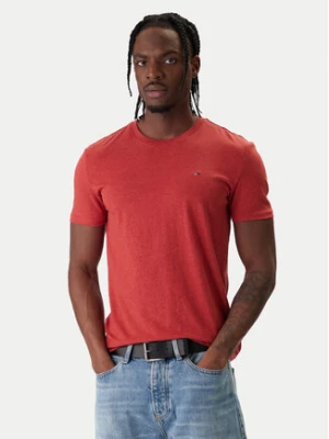 Tommy Jeans T-Shirt Jaspe DM0DM20363 Czerwony Slim Fit