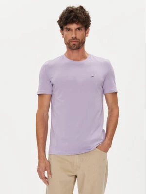 Tommy Jeans T-Shirt Jaspe DM0DM20363 Fioletowy Slim Fit