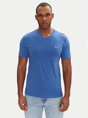 Tommy Jeans T-Shirt Jaspe DM0DM20364 Niebieski Slim Fit