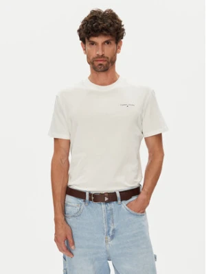 Tommy Jeans T-Shirt Linear Chest DM0DM21780 Écru Slim Fit
