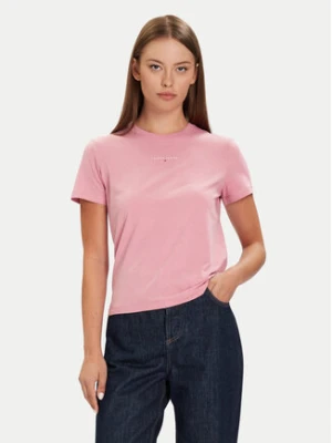 Tommy Jeans T-Shirt Linear DW0DW21964 Różowy Regular Fit