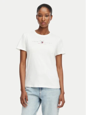 Tommy Jeans T-Shirt Linear Ss Tee DW0DW22789 Kremowy Regular Fit