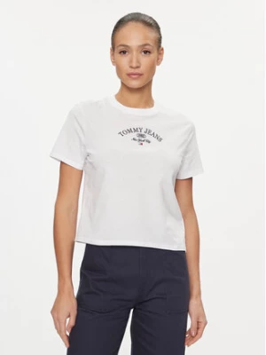 Tommy Jeans T-Shirt Lux Ath DW0DW16835 Biały Classic Fit