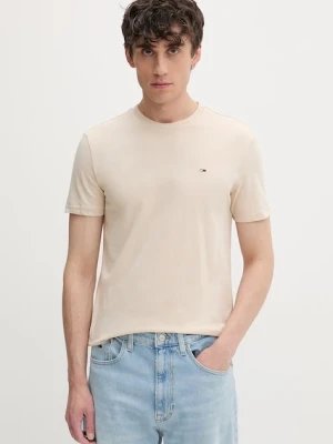 Tommy Jeans T-shirt męski beżowy