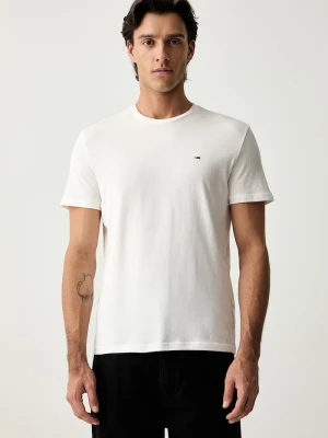 Tommy Jeans T-shirt męski bawełniany 3-pack biały