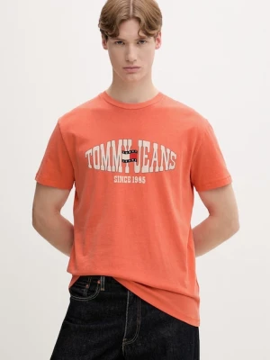 Tommy Jeans T-shirt męski bawełniany