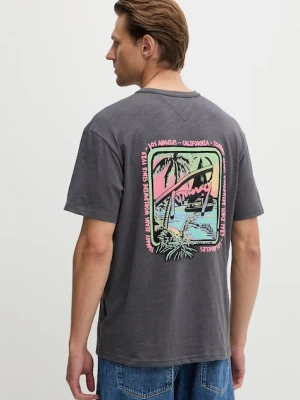 Tommy Jeans T-shirt męski bawełniany szary