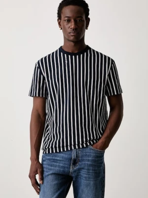 Tommy Jeans T-shirt męski bawełniany granatowy