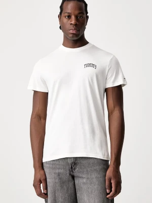 Tommy Jeans T-shirt męski bawełniany beżowy