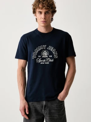 Tommy Jeans T-shirt męski bawełniany granatowy