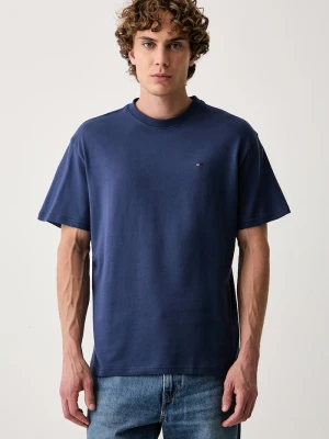 Tommy Jeans T-shirt męski bawełniany granatowy