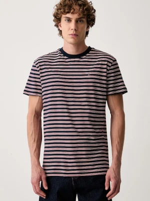 Tommy Jeans T-shirt męski bawełniany granatowy