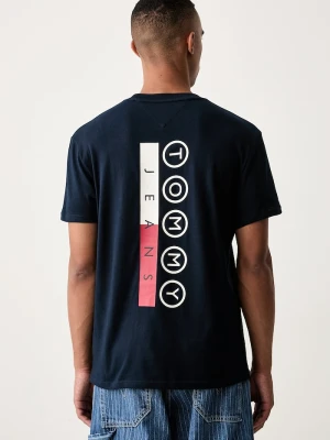 Tommy Jeans T-shirt męski bawełniany granatowy