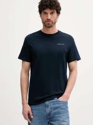 Tommy Jeans T-shirt męski bawełniany granatowy