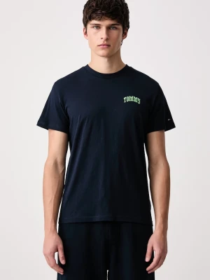 Tommy Jeans T-shirt męski bawełniany granatowy